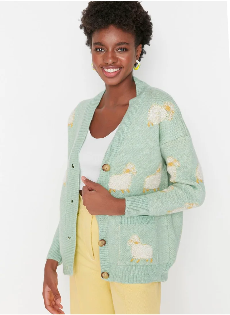 trendyol Knitted Button Down Cardigan