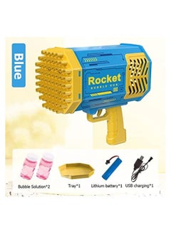 Rocket Bubble shooter gun, 69 hole bubble shooter machine with colorful lights and bubble solving for kids and girls  - Image 2