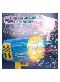 Rocket Bubble shooter gun, 69 hole bubble shooter machine with colorful lights and bubble solving for kids and girls  - Image 3