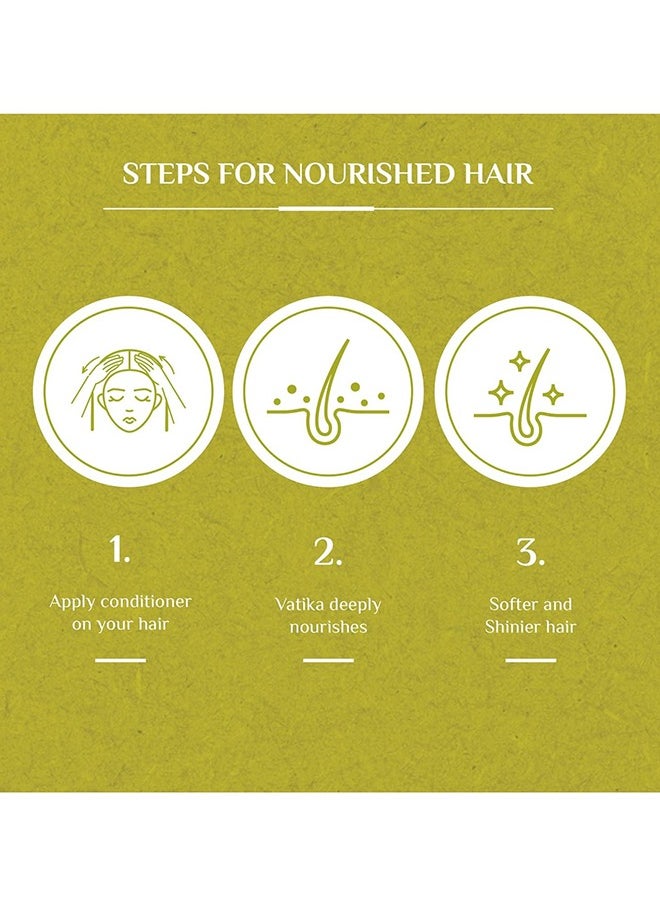 Vatika Naturals - Pack Of 2 Nourish- Protect Shampoo And Conditioner Enriched With Olive And Henna 400ml - Image 1