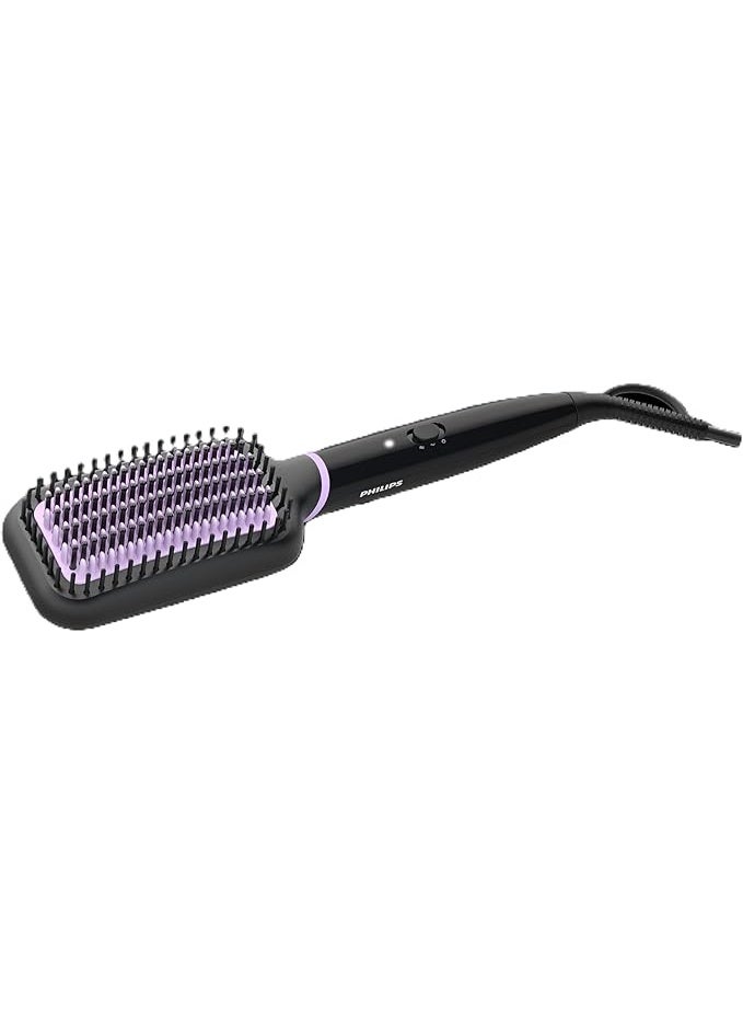 Philips StyleCare Essential Heated Straightening Brush  BHH880/00 Black/Purple - Image 2