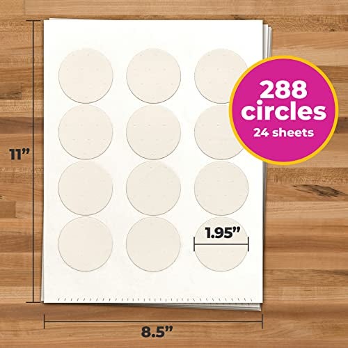 DecoPac PhotoCake® Pre-Cut 2" Circles, A4 Frosting Sheets for Edible Photo Printing, 2 Inch Circles - Pack of 288 - Image 2