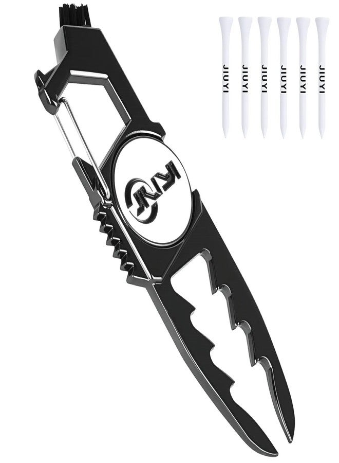 JIUYIBC Golf Divot Tool with Magnetic Ball Marker, and Tee Height Adjuster, 6 Golf Tees, Funny Golf Accessories, Golf Gifts for Men, Gift Wrapping. - Image 1