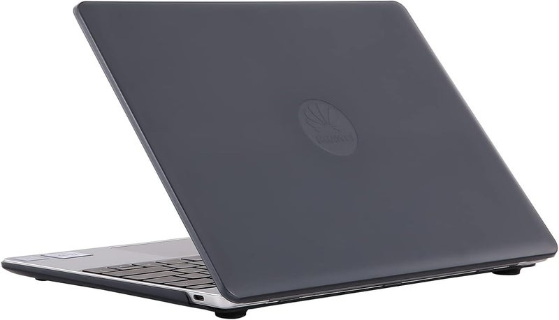 eWINNER Hard Shell Case Protective Snap On Cover Compatible with Huawei MateBook Plastic Hard Shell Laptop Case Cover (Crystal Black, for MateBook 13"(2018/2019/2020Intel)) - Image 2