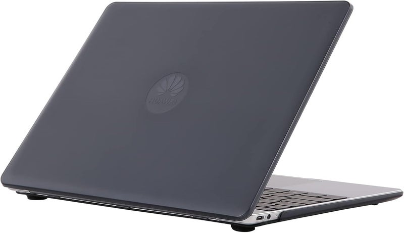 eWINNER Hard Shell Case Protective Snap On Cover Compatible with Huawei MateBook Plastic Hard Shell Laptop Case Cover (Crystal Black, for MateBook 13"(2018/2019/2020Intel)) - Image 1