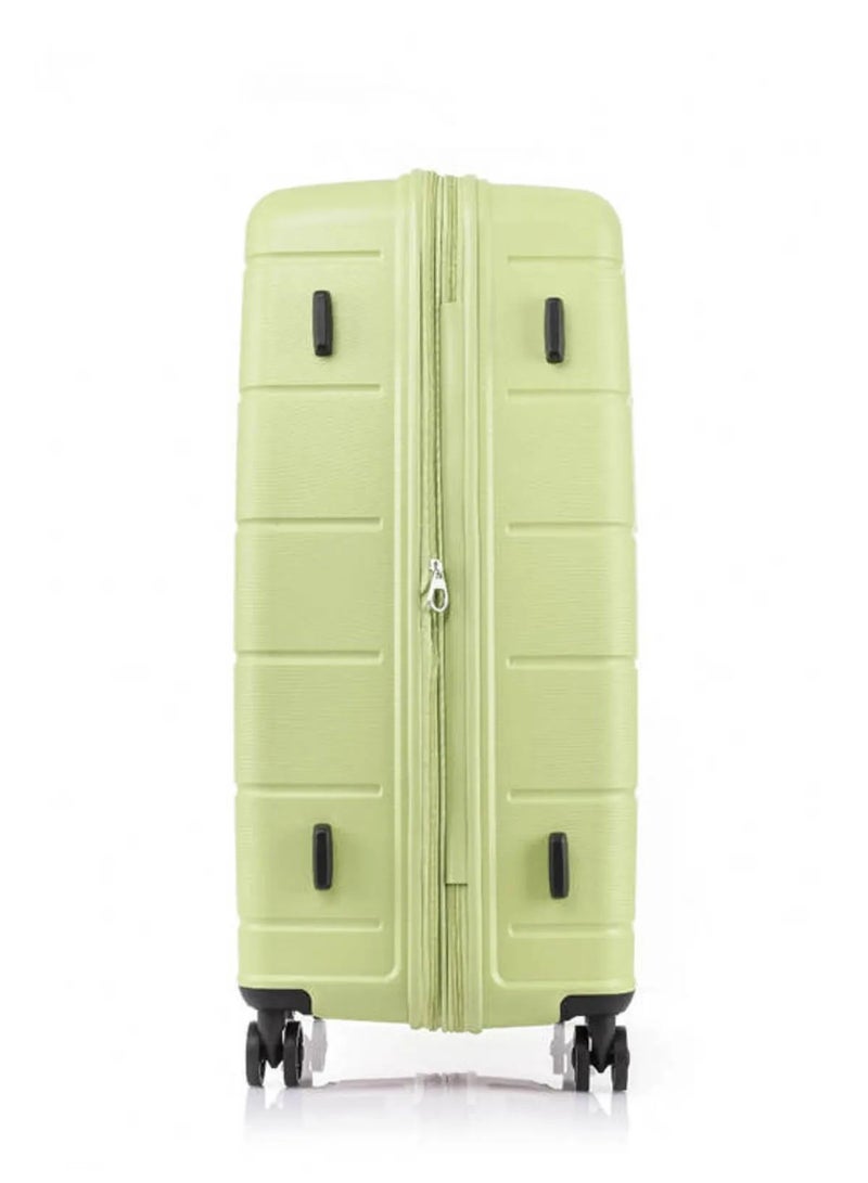 AMERICAN TOURISTER Hundo Suitcase, Check-In Size 81 cm / 30 inch, 4 Spinner Wheels, Hard Top, Polypropylene, Frozen Matcha|Spacious Interior|DuoSaf™ Security Zipper|TSA Combination Lock|Expandable - 3 Years International Warranty - Image 2