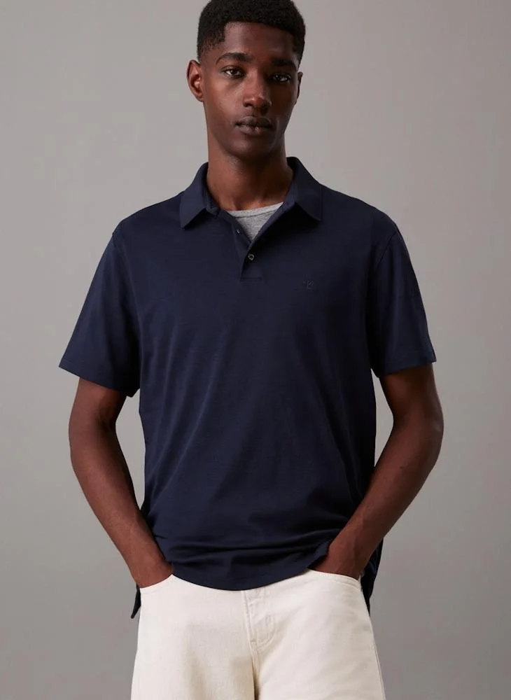 CALVIN KLEIN Cotton Short Sleeve Polo