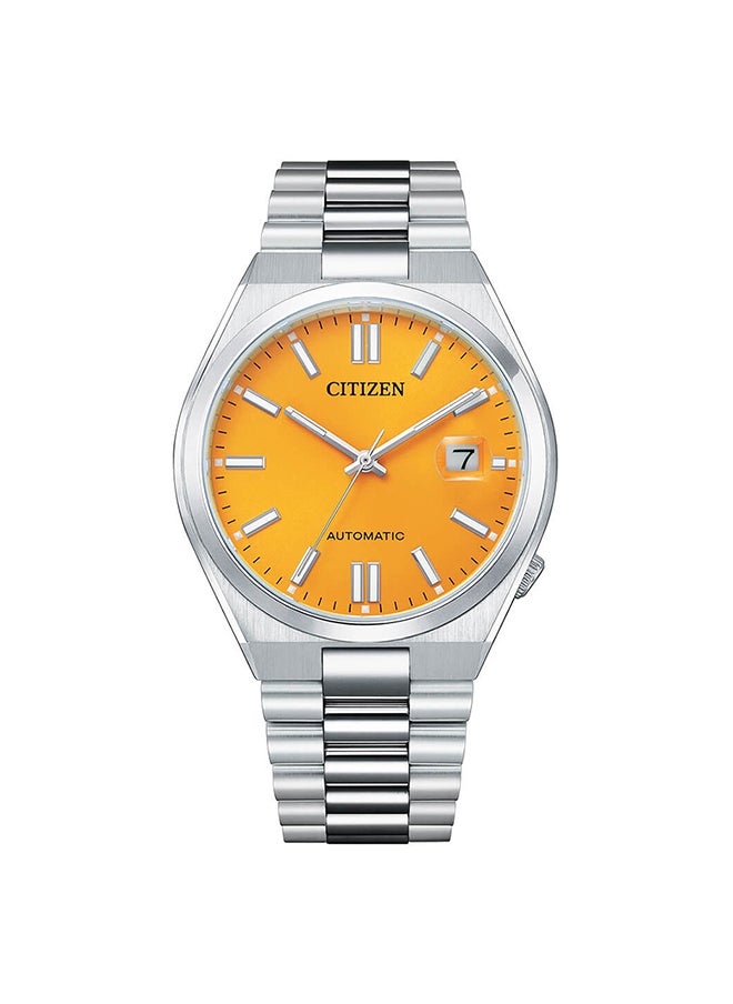 CITIZEN ساعة يد رجالية بعقارب دائرية الشكل من الستانلس ستيل NJ0150-81Z مقاس 40 ملم  - Image 1