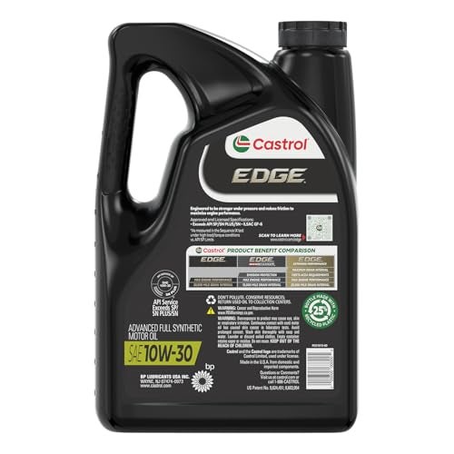 Castrol EDGE 10W-30 Advanced Full Synthetic Motor Oil, 5 Quarts - Image 4