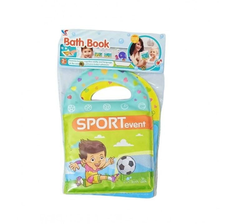 Colorful Plastic Books for Kids - Teach Shapes, Letters and Numbers (Sports Event)