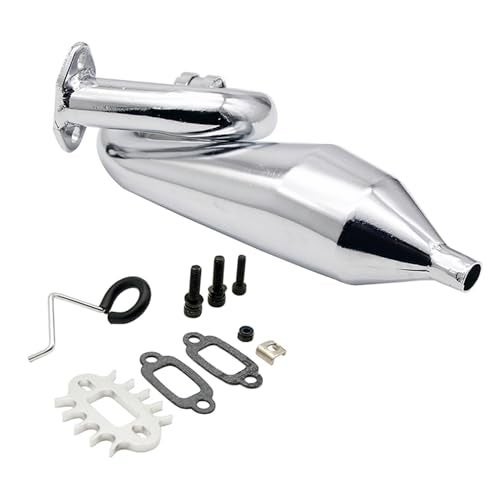 FLMLF Alloy Exhaust Tuned Pipe of 23CC-36CC Engine Fit for 1/5 HPI ROFUN BAHA King Motor ROVAN Baja SS 5B 5T 5SC Truck Parts - Image 3