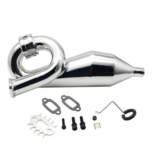 FLMLF Alloy Exhaust Tuned Pipe of 23CC-36CC Engine Fit for 1/5 HPI ROFUN BAHA King Motor ROVAN Baja SS 5B 5T 5SC Truck Parts - Image 2