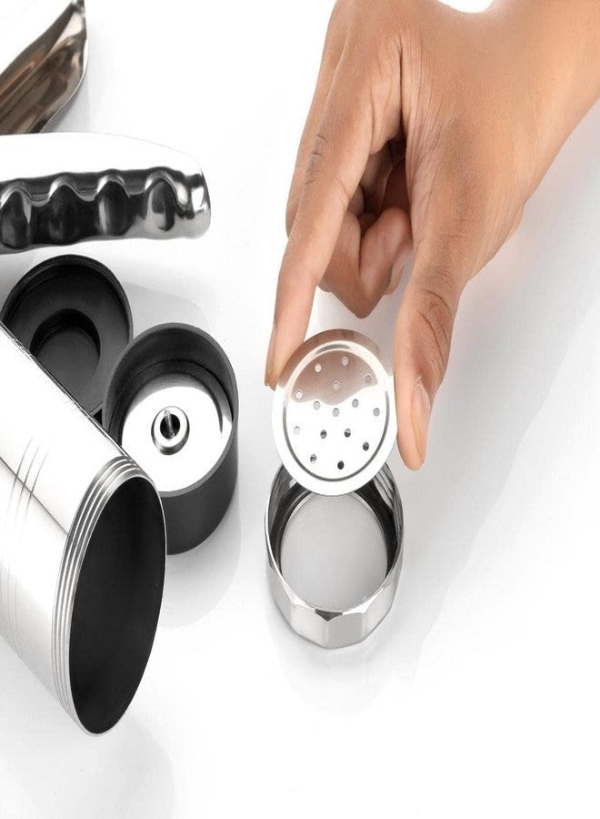 KODITHAL Stainless Steel Kitchen Press 15 Different Disc Grater & Cookies | Indian Snakes | Murukku Maker | Farsan Sev Maker with Stainless Steel Jalis (Silver) - Image 3