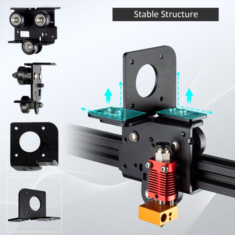 UniTak3D Ender 3 Direct Drive Upgrade Conversion Bracket for Ender 3 V2,Ender 3 Pro and Voxelab Aquila 3D Printer for B-MG&Dual Gear&Bowden Extruder(NOT for Neo Series,Extruder&Hotend NOT Include) - Image 5