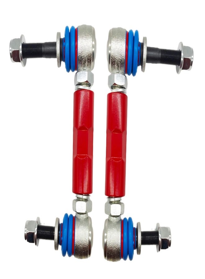 DAZZLAIT Front Adjustable Sway Bar End Links Kit Red, Fit for Toyota 2003-24 4Runner | 2007-14 FJ CRUISER | FORTUNER 2005-23 | HILUX 2005-23 | LAND CRUISER PRADO 2002-10 | Adjustable Sway Bar Links - Image 1