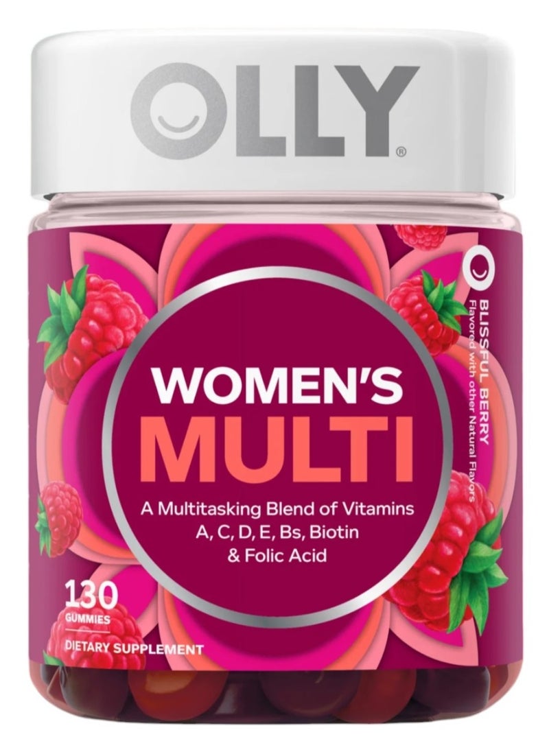 OLLY - Women's Multi, Blissful Berry, 130 Gummies - Image 1