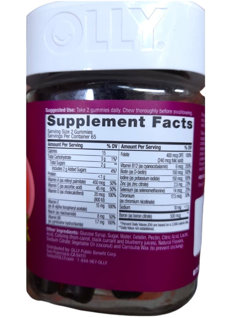OLLY - Women's Multi, Blissful Berry, 130 Gummies - Image 1
