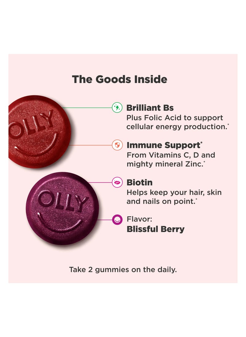 OLLY - Women's Multi, Blissful Berry, 130 Gummies - Image 1