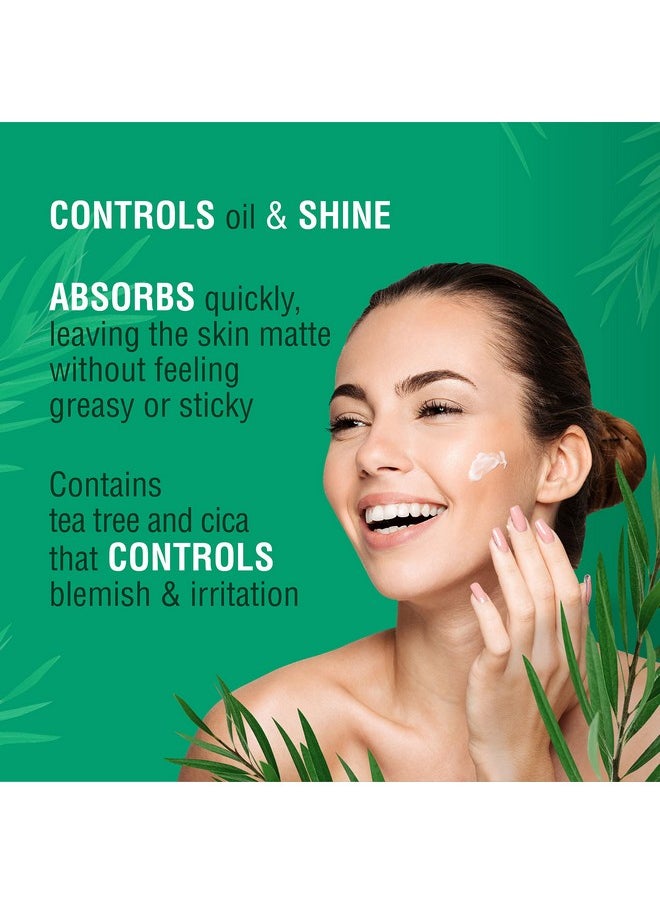 kiss new york - Kiss New York Face Moisturizer Tea Tree Oil Control Anti-Shine Facial Moisturizer, Korean Skin Care For Normal to Oily Skin, Lightweight Formula 3.38 Fl Oz - Image 1