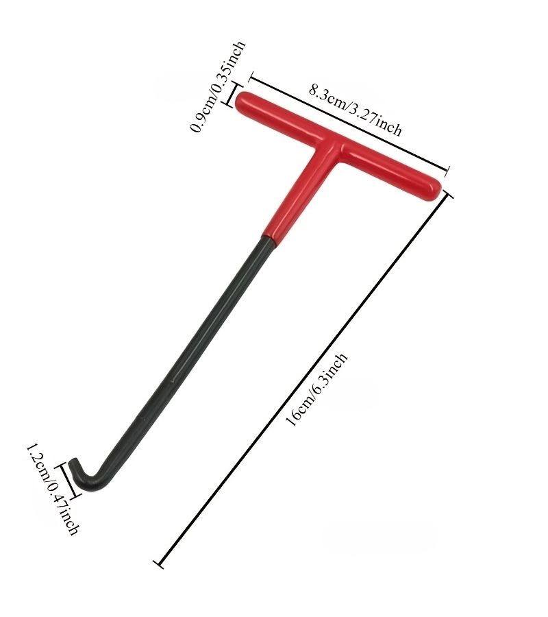 T Shaped Spring Hook Brake Wrench Clutch Exhaust Pull Removal Tool - Image 3