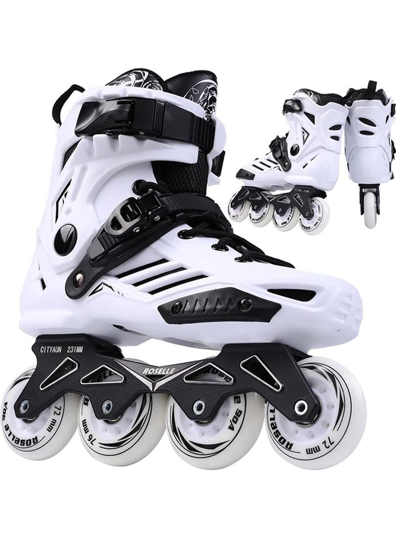 MONOGUE Professional Single Row Roller Blades Speed Skating Shoes Performance Skates No Physical Brake - Image 1