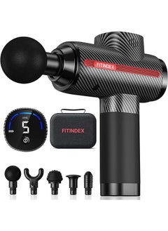 FITINDEX Massage Gun Deep Tissue Muscle Massage Gun for Athletes - Black