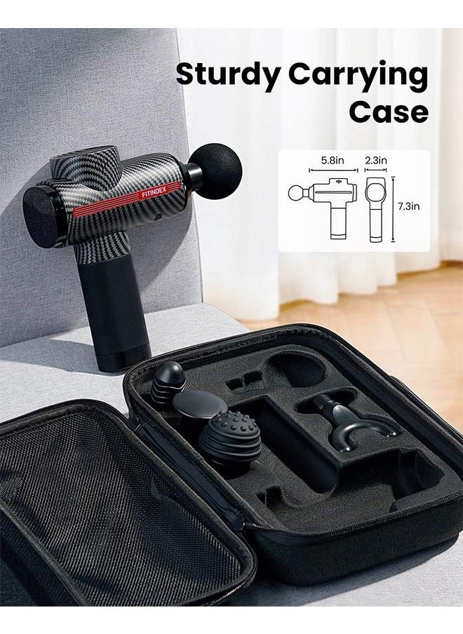 FITINDEX - FITINDEX Massage Gun Deep Tissue Muscle Massage Gun for Athletes - Black - Image 1