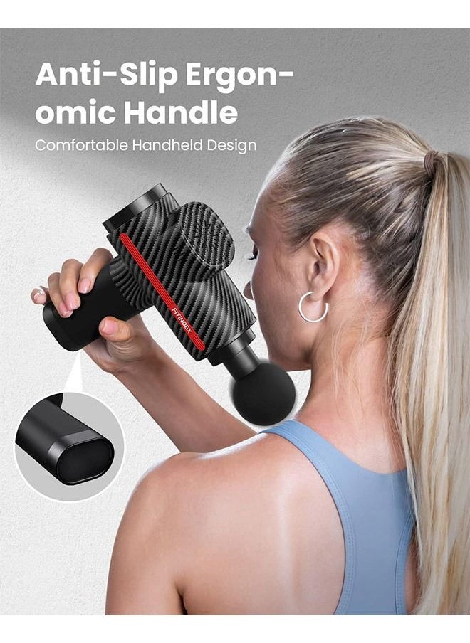 FITINDEX - FITINDEX Massage Gun Deep Tissue Muscle Massage Gun for Athletes - Black - Image 1