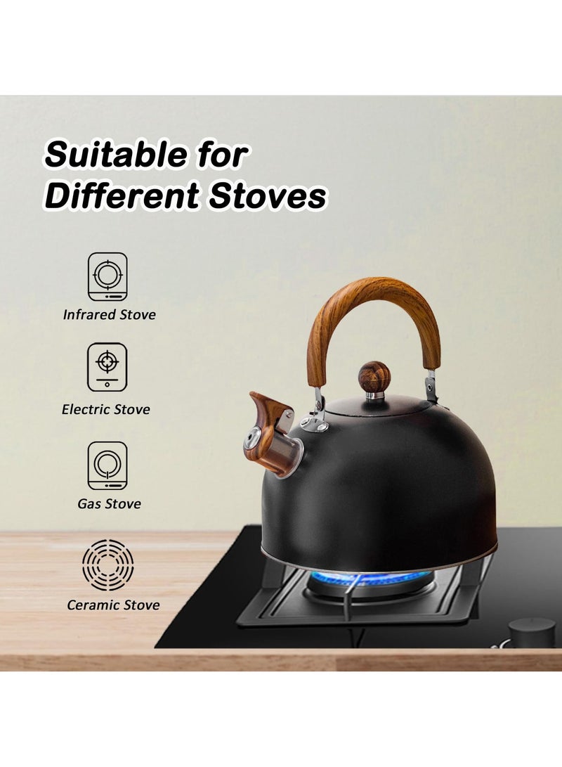 Stovetop Tea Kettle, 3L Whistling Tea Kettle for Stovetop, Food Grade Stainless Steel Teapot with Ergonomic Handle - Image 5