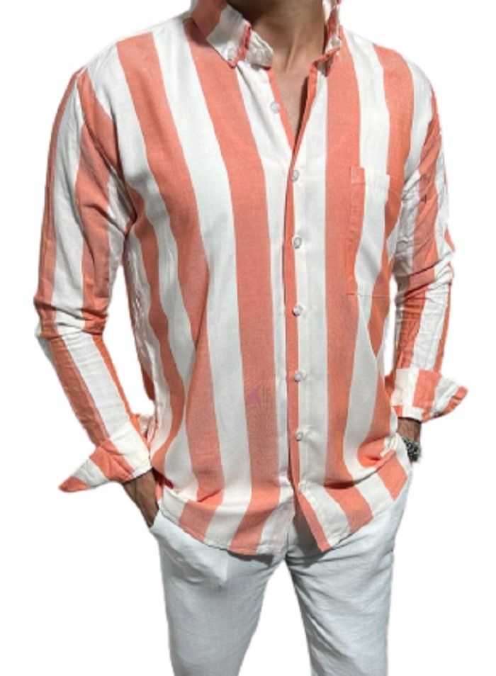Chic Shirt With Buttons And Long Sleeves 100% Cotton  - Image 1