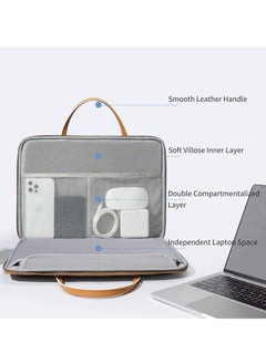 Peachjoy 13-14.2 Inch Laptop Sleeve Case - Water Resistant with 3-Layer Protection, Compatible with MacBook, HP, Dell, Acer, Asus, Lenovo Notebooks - Computer Carrying Bag  - Image 4