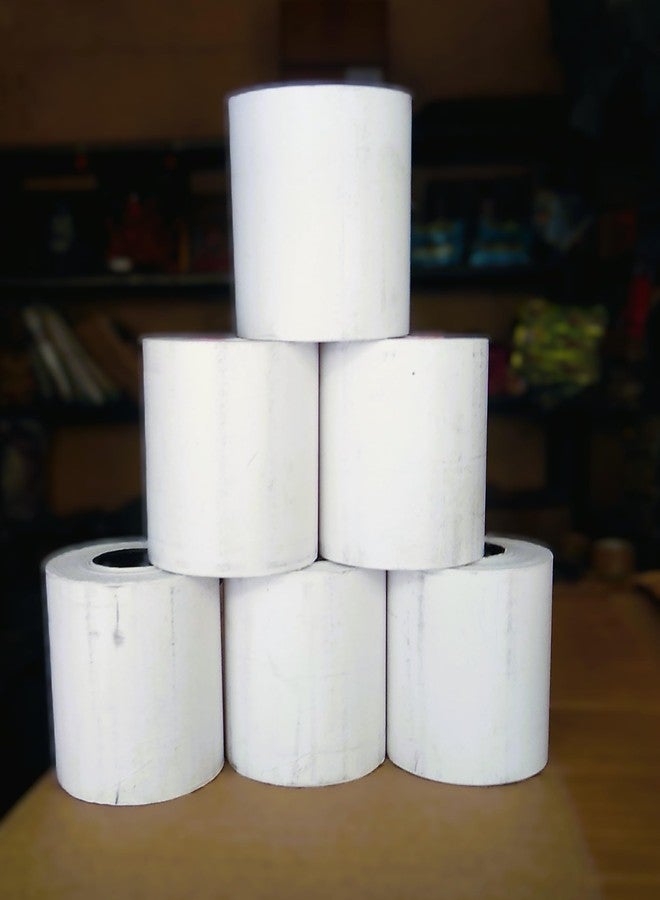 Thermal Paper Rolls, 50 mm Width x 20Metres Length, Pack of 30 Rolls, Wholesale Pack) Thickness : 55 gsm - Image 1