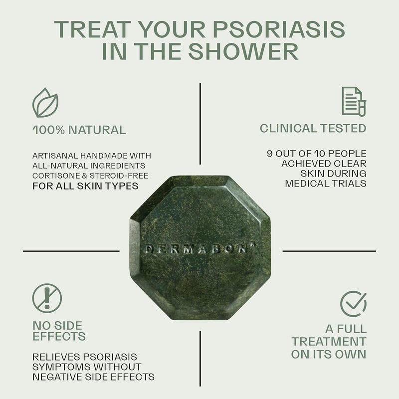 Dermabon Seborrheic Dermatitis Cream Psoriasis Soap Bar Bundle Calendula extract Salicylic acid Bee wax cream Coal tar soap for Dandruff control Moisturizing Crema Para Psoriasis - Image 3