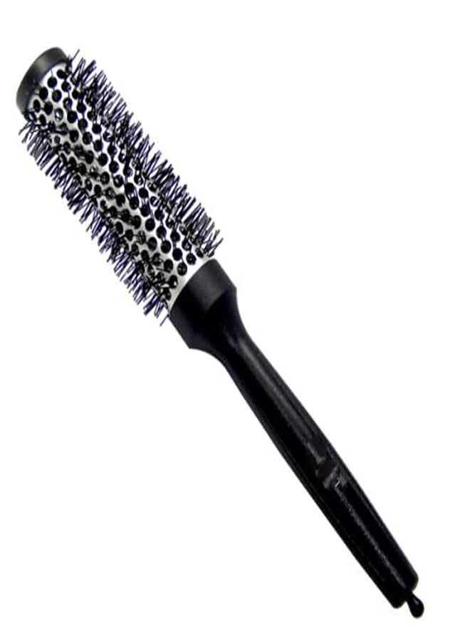 AISHU Hot Curling Round Hair Brush For Men And Women, Black and White Color (25 mm) - Image 1