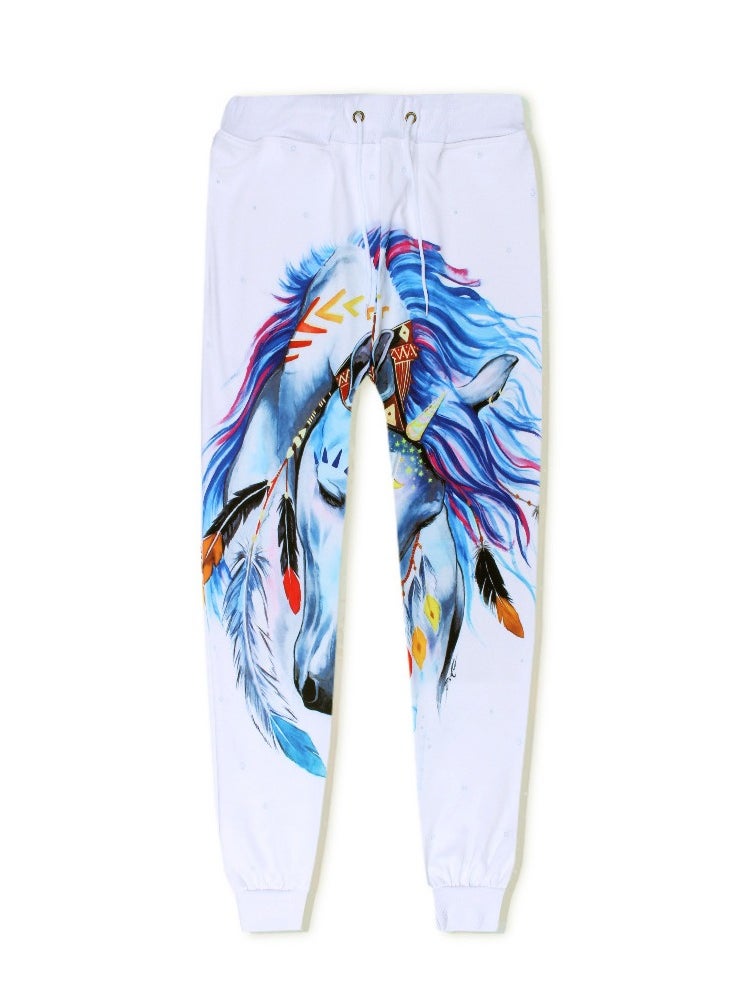 KUYING New One Piece Printed Legged Sports And Leisure Pants  - Image 1