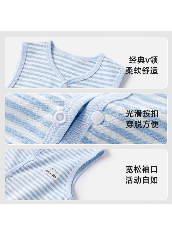 YISHUANGER Baby Vest Thin Style Toddler Boys Spring And Autumn Outerwear Small Sleeveless Top Girls Baby Vest Children Pure Cotton - Image 5