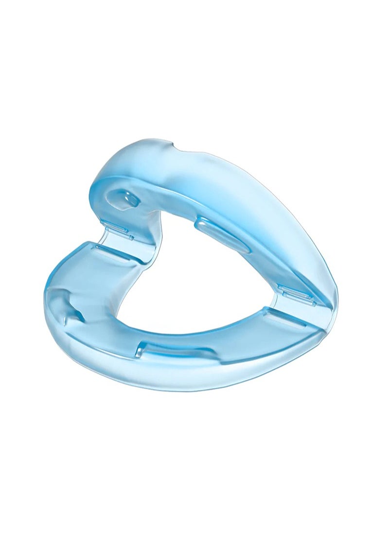 Anti-Snoring Mouthpiece，Comfort Size，Living Hinge & Open Front Design for Comfort & Easy Breathing（Blue）