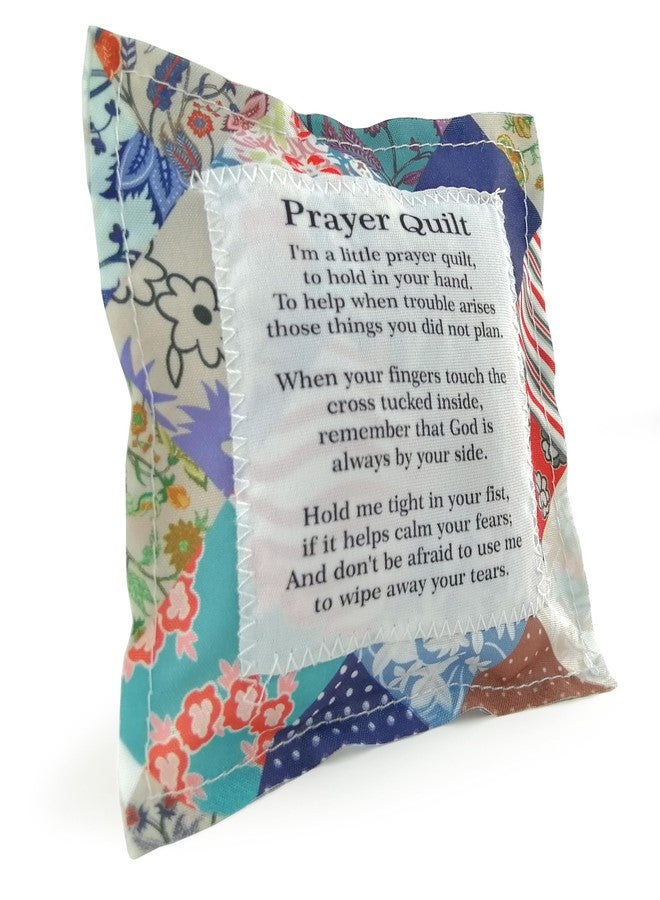 RONDURE Pocket Prayer Quilt with Cross Inside - Encouragement Scripture Prayer Quilt Squares Handmade Religious Christian Sympathy Gift for Women, Mom, Pastor, Baptism, Mother's Day, Mother-to-Be - Image 4