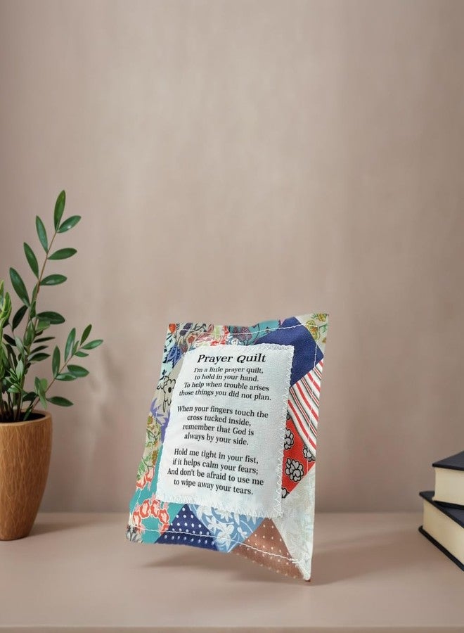 RONDURE Pocket Prayer Quilt with Cross Inside - Encouragement Scripture Prayer Quilt Squares Handmade Religious Christian Sympathy Gift for Women, Mom, Pastor, Baptism, Mother's Day, Mother-to-Be - Image 5