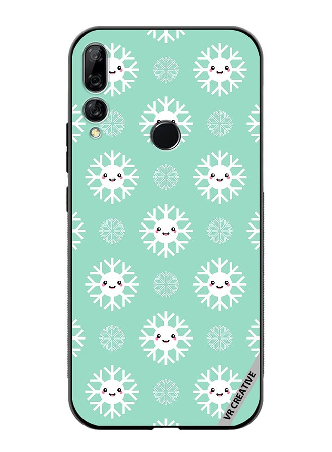 VR CREATIVE Protective Case Cover For Huawei Y9 Prime 2019 Cute And Happy Snowflakes Characters Design Multicolour - Image 1