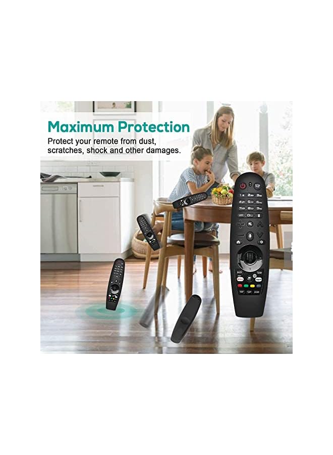 KASTWAVE Protective Cover for Lg Remote Cover Case, for Lg Remote Control Cove for Remote Control Case,Silicone Case Anti/Drop/Slip/Dust/Water (Black+Glowing Green)2Pcs - Image 5