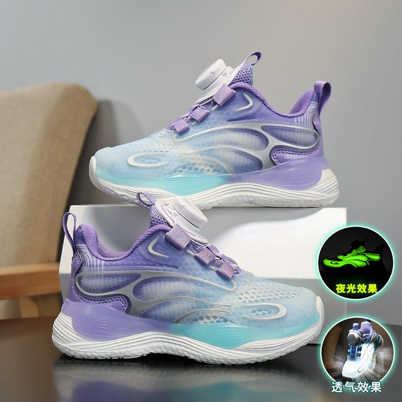 Girls' Shoes Sneaker Spring And Children'S Casual Shoes Mesh Breathable Middle And Large Children'S Girls Running Shoes - Image 2