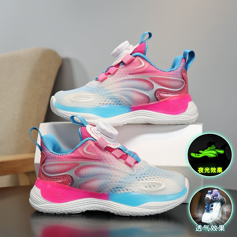 Girls' Shoes Sneaker Spring And Children'S Casual Shoes Mesh Breathable Middle And Large Children'S Girls Running Shoes - Image 3