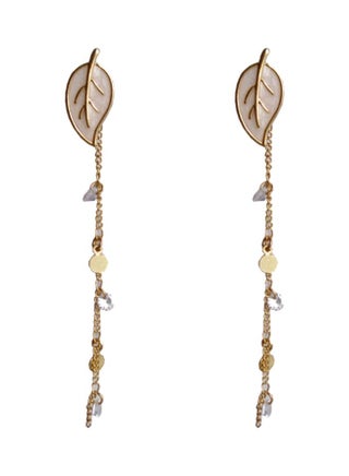 Leaf-Shaped Chain Dangle Earrings - pzsku/ZFCF9EF3CE6F48F2BF8EFZ/45/_/1691628382/4c45bc8d-05ab-41a7-859c-e8fcfbc915c2