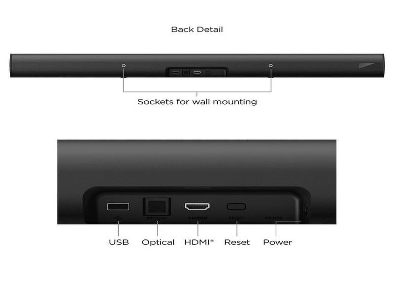 ROKU بار الصوت الذكي Roku onn مع مشغل وسائط 4K مدمج - Image 3