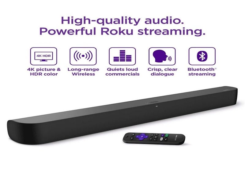 ROKU بار الصوت الذكي Roku onn مع مشغل وسائط 4K مدمج - Image 2