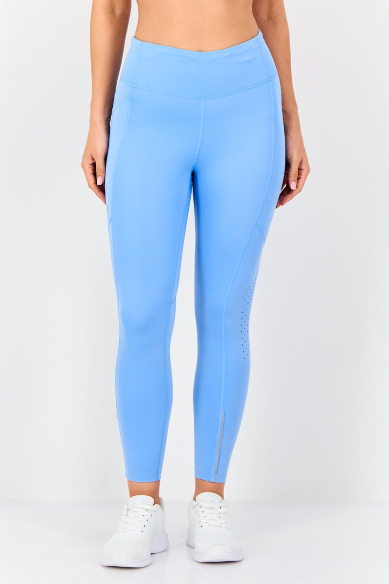 UNDER ARMOUR Women Sportswear Fit Training Leggings, Light Blue - Image 1