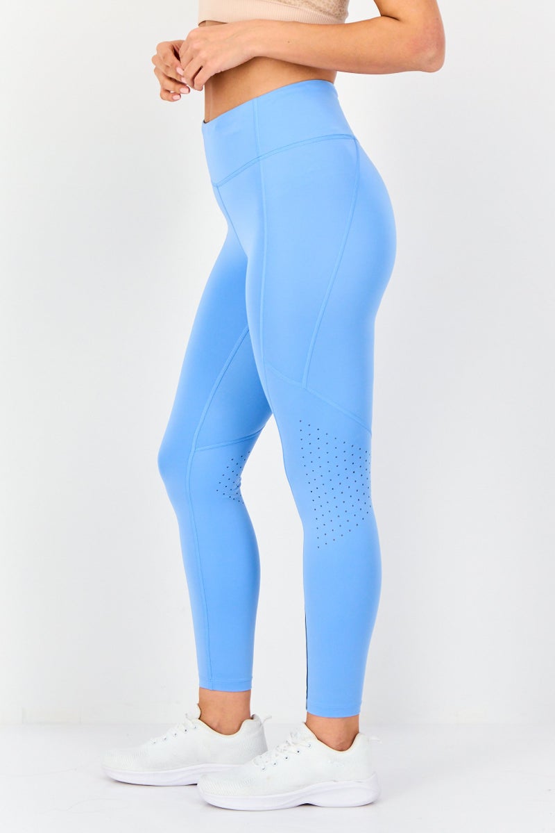 UNDER ARMOUR Women Sportswear Fit Training Leggings, Light Blue - Image 3