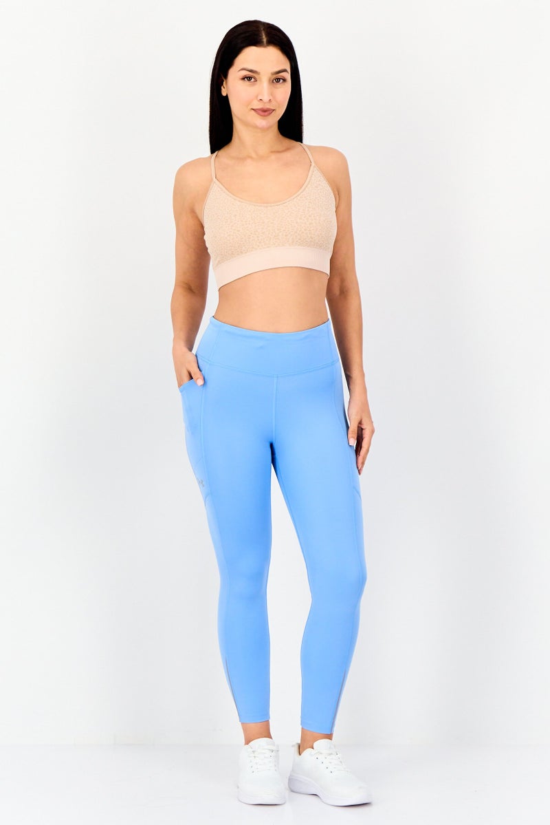 UNDER ARMOUR Women Sportswear Fit Training Leggings, Light Blue - Image 4