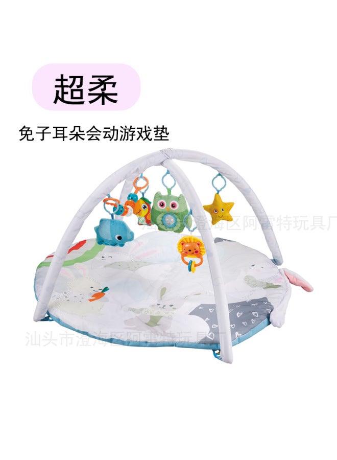alt Fitness Rack Baby Baby Game Mat Climbing Mat Round Early Education Educational Crawling Super Soft Game Blanket Rattle Toy - Image 4